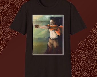 illustriertes Grafik-t-Shirt im Ölmalerei-Kunststil