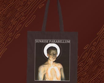 Sunrise Parabellum portrait tote bag | canvas shopping tote