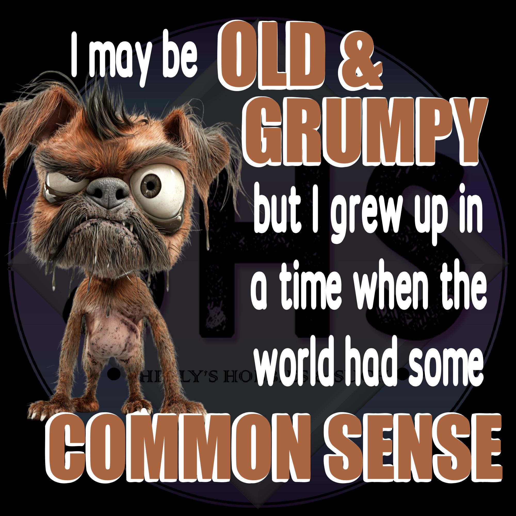 Old & Grumpy Dog PNG Files, Common Sense Design (digital Download) - Etsy