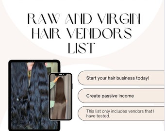 Lista de proveedores de cabello crudo, virgen y sin procesar asequibles