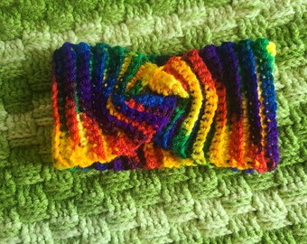 Rainbow Knotty headband