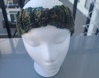 Diadema con nudos de camuflaje