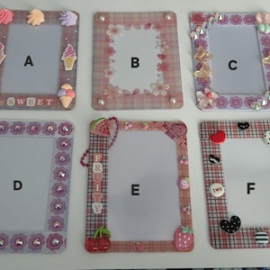 NEW! Deco Toploader – Kpop Photocard Holder, Beaded Picture Frame