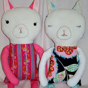 Instant Download Kitty Cat Rag Doll 17 Inch Tall DIY Sewing Tutorial image 2