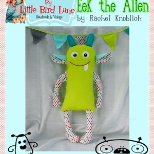 Instant Download Eek the Alien Pattern for 16" Plush Alien Monster Toy Doll DIY Sewing Tutorial