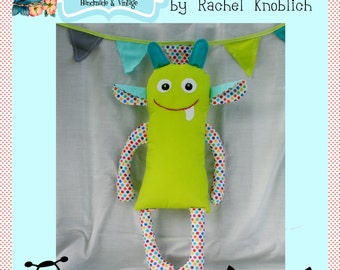 Instant Download Eek the Alien Pattern for 16" Plush Alien Monster Toy Doll DIY Sewing Tutorial