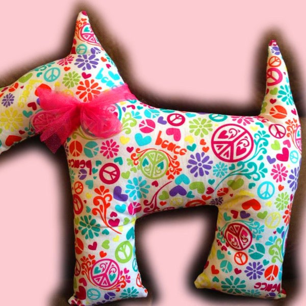 Instant Download 1/2 Yard Scotties Scotty Dog Plush Pattern Pillow DIY Sewing Tutorial