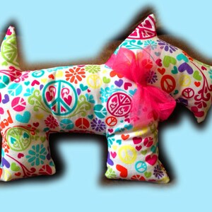 Instant Download 1/2 Yard Scotties Scotty Dog Plush Pattern Pillow DIY Sewing Tutorial image 4