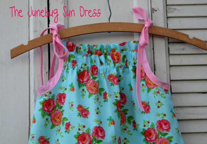 Instant Download The Junebug Sun Dress PDF Sewing Pattern DIY Tutorial Little Bird Lane Size 12 Mo to Size 7-8 image 5