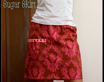 The SUGAR Skirt Instant Download DIY Tutorial PDF Pattern Ebook Sizes 12 months to 12 14 Youth and Women