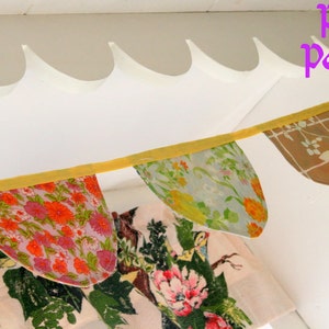 Little Bird Lane Palace Pennant Banner Bunting Instant Download PDF Pattern Tutorial For 3 Three Fabric Flag Bunting image 3