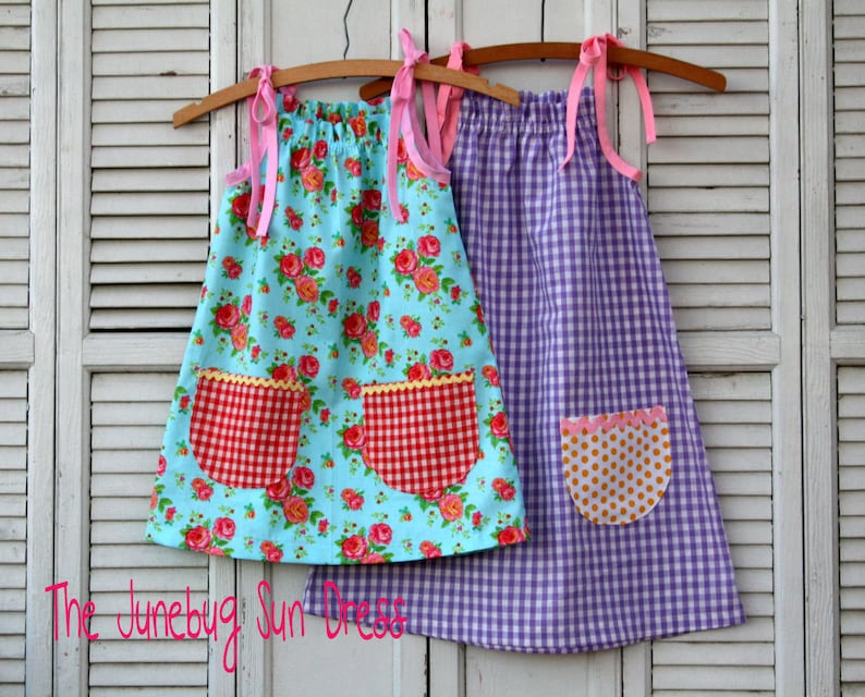 Instant Download The Junebug Sun Dress PDF Sewing Pattern DIY Tutorial Little Bird Lane Size 12 Mo to Size 7-8 image 4