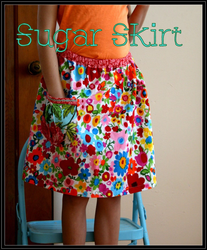 Instant Download The SUGAR Skirt DIY Tutorial PDF Pattern Ebook Sizes 12 months to 12 14 Youth and Women image 4