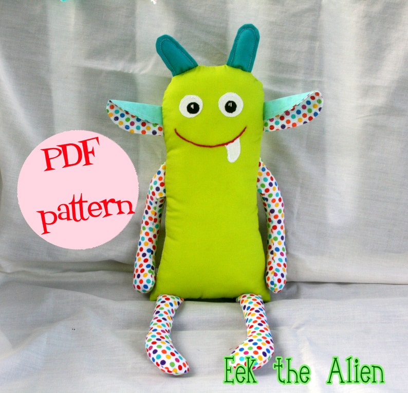 Instant Download Eek the Alien Pattern for 16
