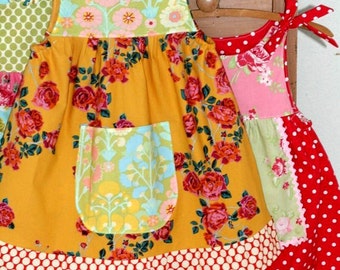 The Emie Dress Instant Download PDF Pattern DIY Tutorial Girls Toddler Size 1-6 Little Bird Lane EASY