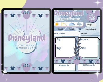 Blau & Flieder DL Outfit Planner Template