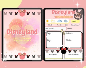 DL-Outfit-Planer-Vorlage in Pink und Orange
