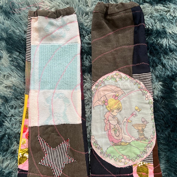 Precious moments upcycled leg warmers