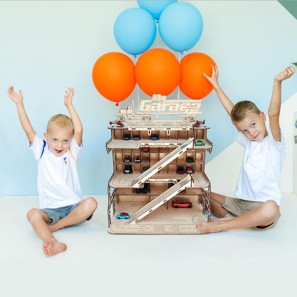 Garage for Hot Wheels Gift for boy Big Car shelf Toy car storage Toy car parking Hot wheels display Toy car storage Kids toys