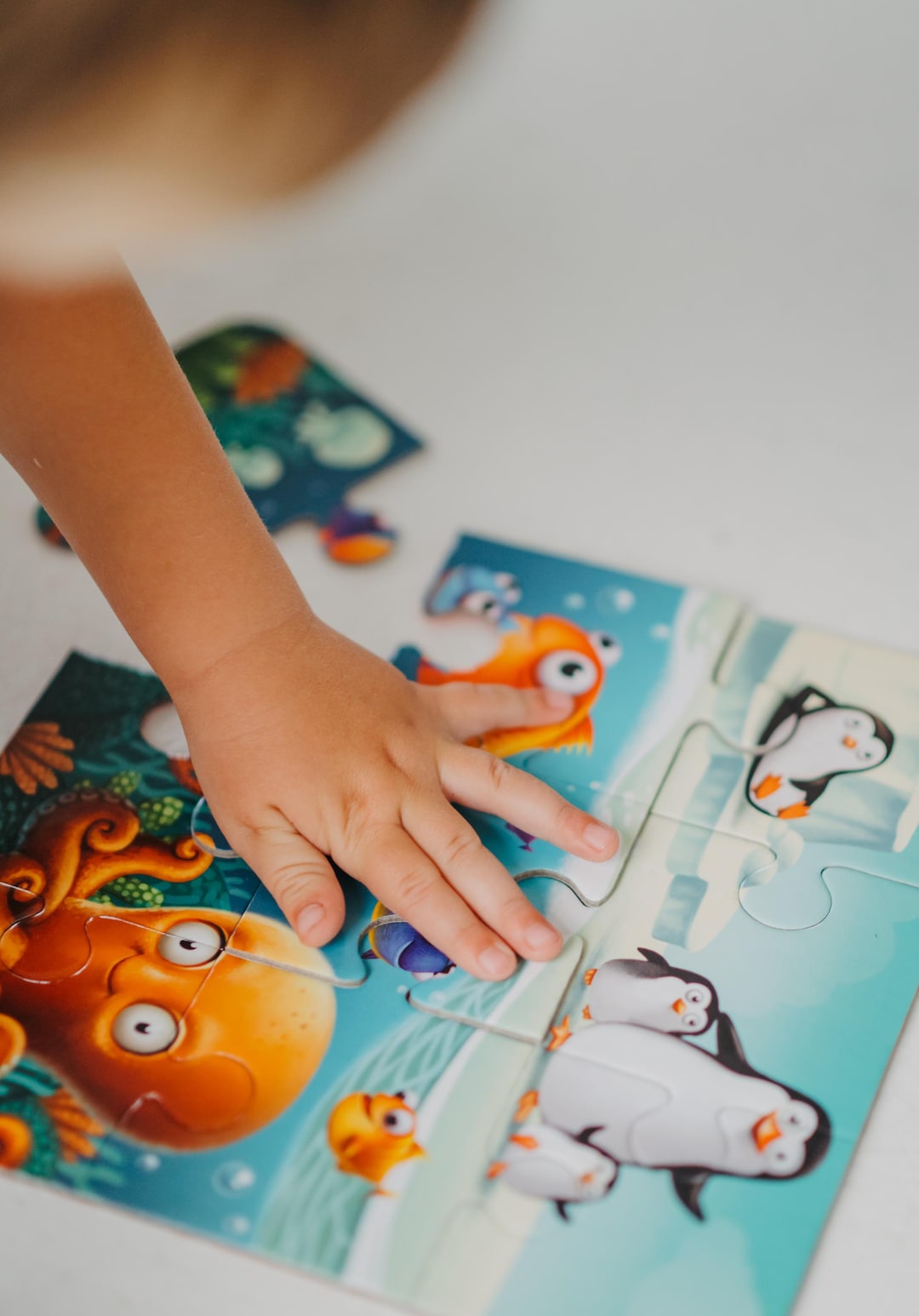 Montessori Jigsaw Puzzle Set – Animal Wooden Puzzles for Toddlers ...