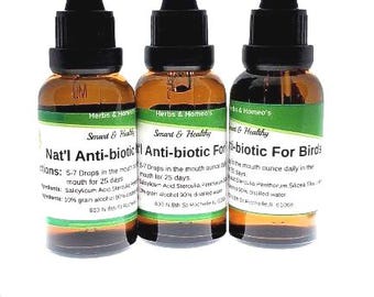 3 Times the amount for less. Nat'L Anti-biotic For Birds.