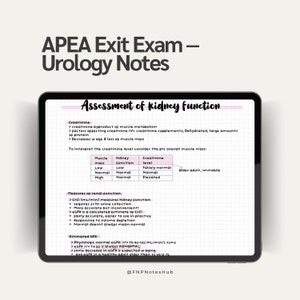 urology review | NP | APEA 3P exam | digital download