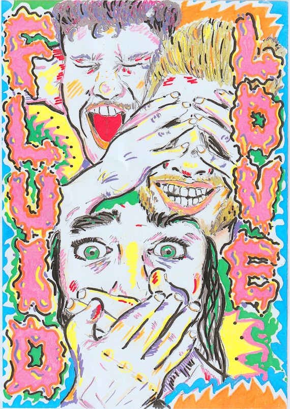 FLUID LOVE | Postcard Print, Large Print, Stickers, 25mm Badge or Keyring