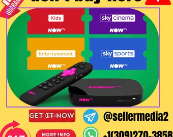 Lisez d'abord la description| premium nowtv | maintenant à la télévision 12 mois | sport / divertissement / cinéma | nowtv 1 ans || Téléchargez-le, Whatsapp ou Telegram ||