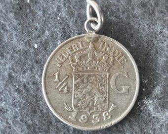 オランダ領東インド 1942年S 1/10ギルダー硬貨、720銀貨、オランダ領東 