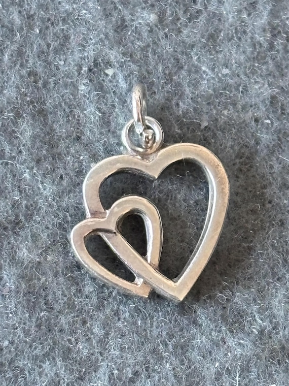 Pendentif Vintage Cœur En Argent 925 - Poinçon - Style Classique