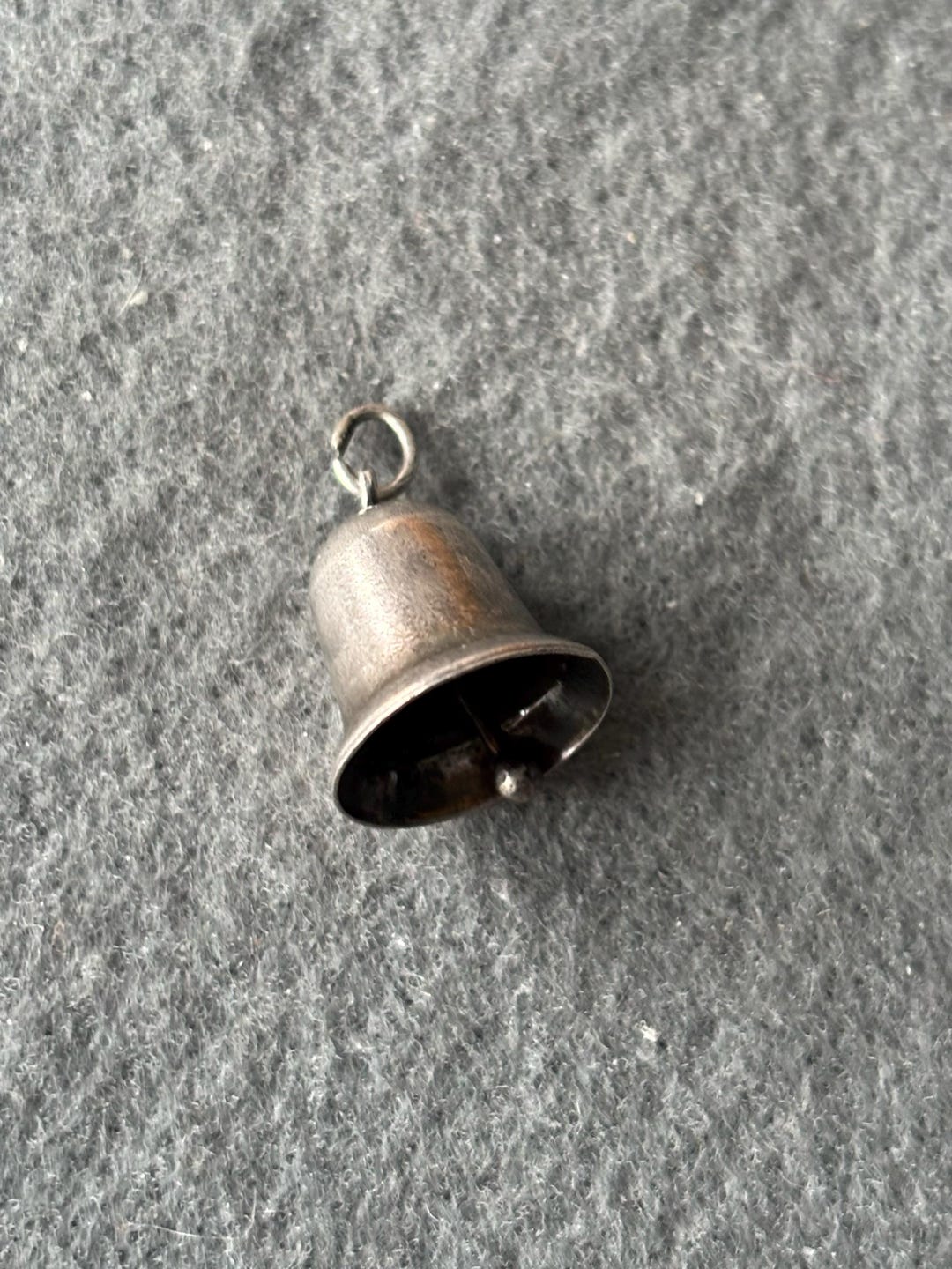 Bell Pendant Ringer Vintage Sterling Silver 925 Charm Pendant. Articulated Mechanical Bell ...