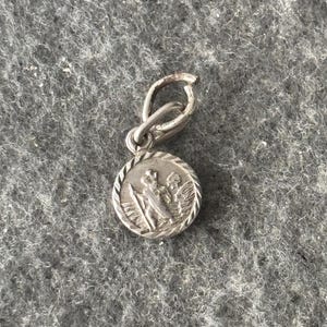 925 Sterling Silver Saint St Christopher Medal Charm Pendant And Chain Necklace Sterling Silver 925