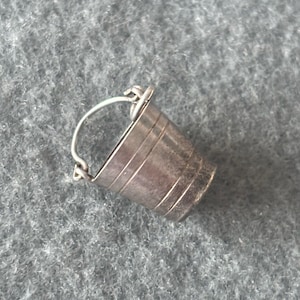 Vintage Sterling Silver 925 Charm Pendant. Ice Bucket Cooler.