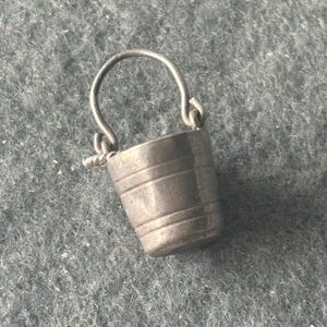 Vintage Sterling Silver 925 Charm Pendant. Ice Bucket Cooler