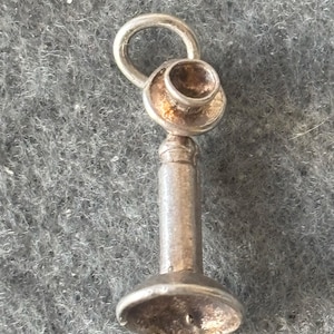 Vintage Sterling Silver 925 Charm Pendant. Stick Telephone.