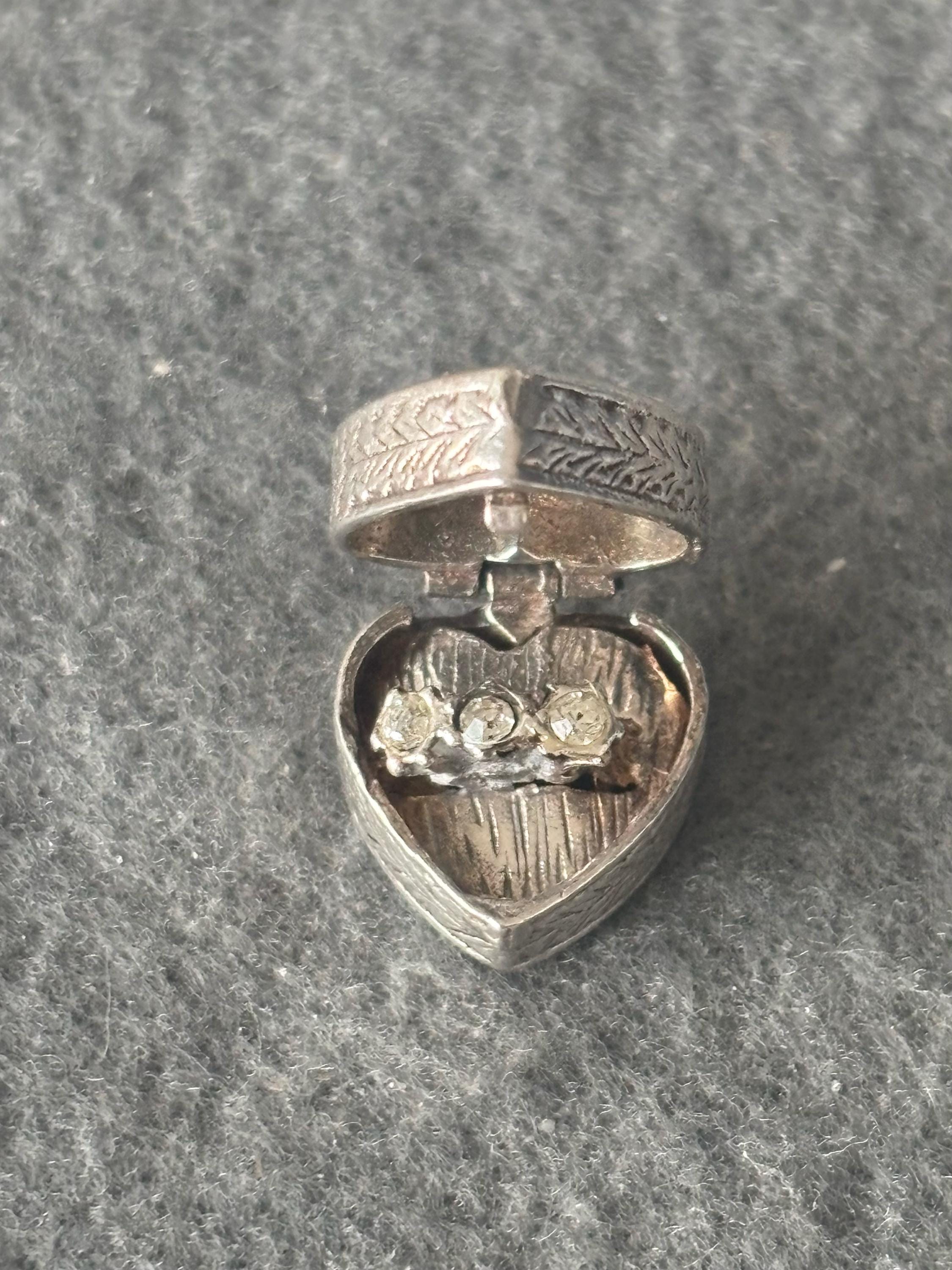 Boîte à Alliance/ Bague Vintage Ouvrant - Argent 925 - 4,3 G - France - Occasion