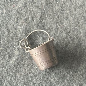 Vintage Sterling Silver 925 Charm Pendant. Ice Bucket Cooler