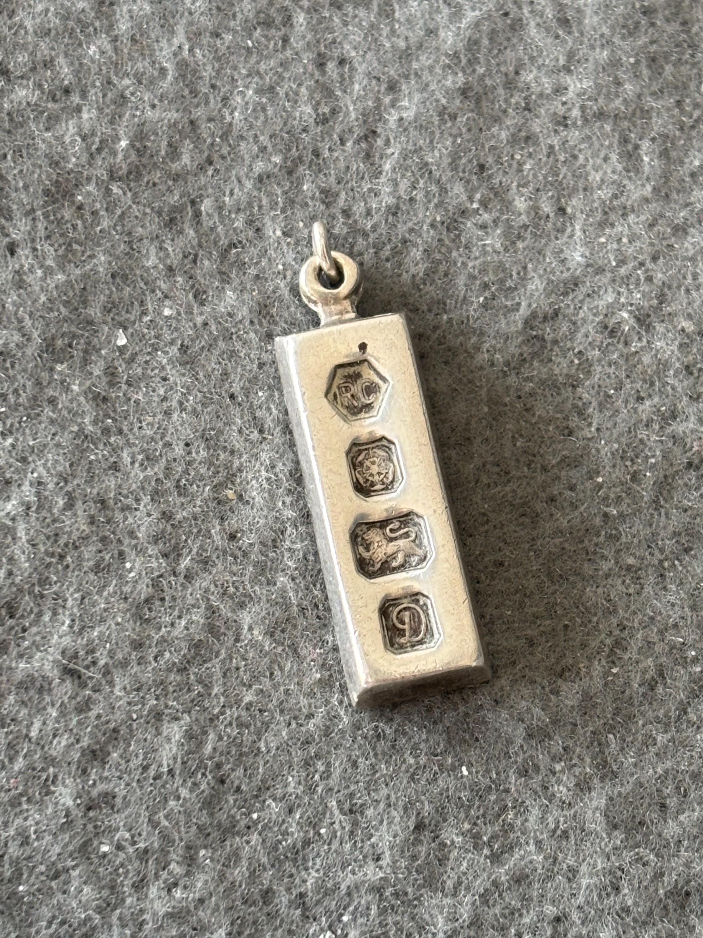 Vintage Silver Ingotブレスレット Vintage Silver Tone Bracelet Covered With Individually Set