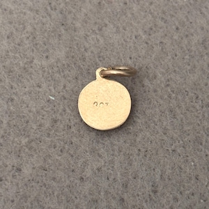 Vintage 9ct 9 Carat gold Charm 375. 0.54g. Small Saint Christopher Medallion. St. image 2