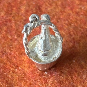 Vintage Sterling Silver 925 Charm Pendant. Champagne in Ice Bucket Cooler