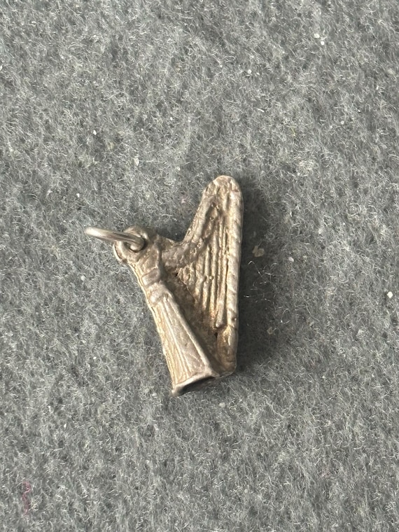 Vintage Sterling Silver 925 Charm Harp Irish Guiness