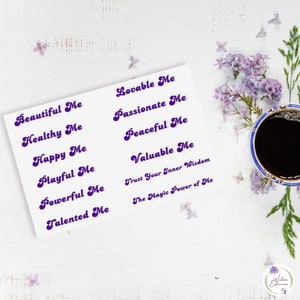 Motivations Aufkleber Blatt, Mädchen Power Aufkleber, Laptop Tablet Notebook Retro Aufkleber, Bevollmächtigung Vinyl Aufkleber, Frauen Inspirational Sticker 03