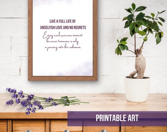 Motivational Office Art: Inspirational Quote Poster (Digital Download)