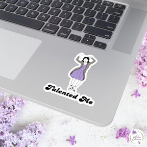 Motivationsaufkleber, Mädchen Power Aufkleber, Laptop Tablet Notebook Retro Aufkleber, Empower Vinyl Aufkleber, Frauen Inspirational TALENTED ME Aufkleber