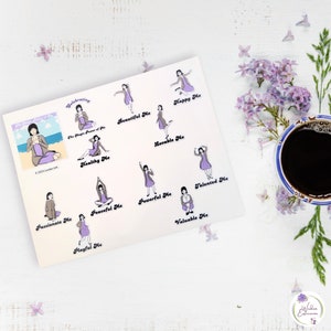 Motivations Aufkleber Blatt, Mädchen Power Aufkleber, Laptop Tablet Notebook Retro Aufkleber, Bevollmächtigung Vinyl Aufkleber, Frauen Inspirational Sticker 02