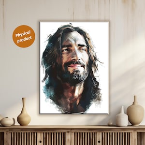 Jesus Christ Portrait: Christian Canvas Wall Art