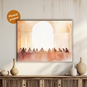 Jesus Before Delivery, Last Supper Painting For Dining Room, Religious Wall Decor, Bible Art, Multi-Size Wall Art, Stretched