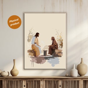 Jesus Samaritan Wall Decor Samaritan Woman Wall Decor Samaritan Jar Pictures for Living Room Decor