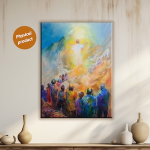 Transfiguration of Jesus Christ Canvas Wall Art: Christian Home Decor