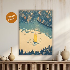 Jesus Walking on Water Canvas Art: Religious Wall Decor